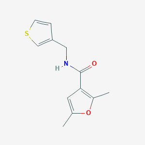 2,5-dimethyl-N-(thiophen-3-ylmethyl)furan-3-carboxamide