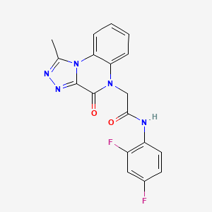 N-(2,4-difluorophenyl)-2-(1-methyl-4-oxo-[1,2,4]triazolo[4,3-a]quinoxalin-5(4H)-yl)acetamide