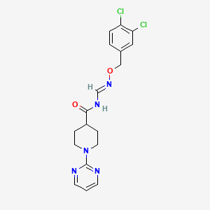 N-({[(3,4-dichlorobenzyl)oxy]imino}methyl)-1-(2-pyrimidinyl)-4-piperidinecarboxamide
