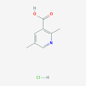 molecular formula C8H10ClNO2 B2771618 2,5-二甲基吡啶-3-甲酸；盐酸盐 CAS No. 100960-90-5