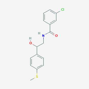 3-chloro-N-(2-hydroxy-2-(4-(methylthio)phenyl)ethyl)benzamide