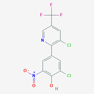 2-chloro-4-[3-chloro-5-(trifluoromethyl)pyridin-2-yl]-6-nitrophenol