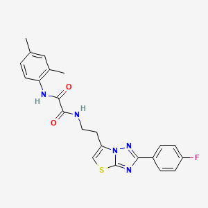 N1-(2,4-dimethylphenyl)-N2-(2-(2-(4-fluorophenyl)thiazolo[3,2-b][1,2,4]triazol-6-yl)ethyl)oxalamide