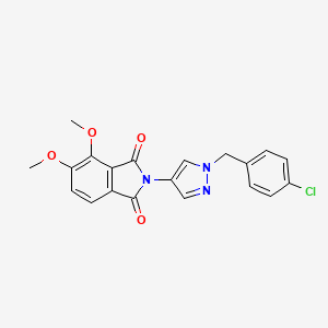 2-(1-(4-chlorobenzyl)-1H-pyrazol-4-yl)-4,5-dimethoxyisoindoline-1,3-dione