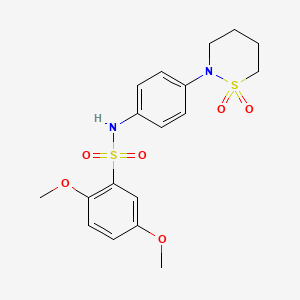 N-(4-(1,1-dioxido-1,2-thiazinan-2-yl)phenyl)-2,5-dimethoxybenzenesulfonamide