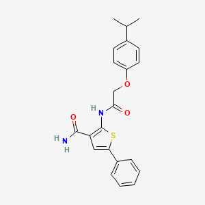 2-(2-(4-Isopropylphenoxy)acetamido)-5-phenylthiophene-3-carboxamide