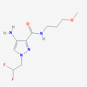 4-Amino-1-(2,2-difluoroethyl)-N-(3-methoxypropyl)-1H-pyrazole-3-carboxamide