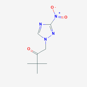 3,3-dimethyl-1-(3-nitro-1H-1,2,4-triazol-1-yl)butan-2-one