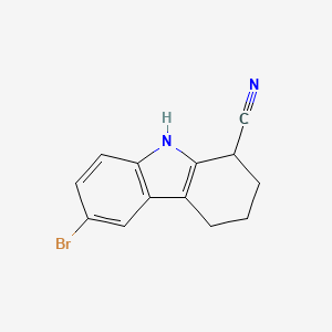molecular formula C13H11BrN2 B2771677 6-bromo-2,3,4,9-tetrahydro-1H-carbazole-1-carbonitrile CAS No. 352025-27-5