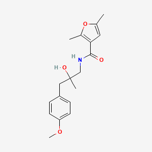 N-[2-hydroxy-3-(4-methoxyphenyl)-2-methylpropyl]-2,5-dimethylfuran-3-carboxamide