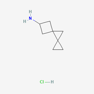molecular formula C8H14ClN B2771692 Dispiro[2.0.34.13]octan-6-amine;hydrochloride CAS No. 2411266-17-4