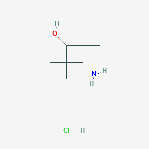 molecular formula C8H18ClNO B2771693 3-Amino-2,2,4,4-tetramethylcyclobutan-1-OL hcl CAS No. 90226-44-1