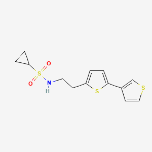 N-(2-([2,3'-bithiophen]-5-yl)ethyl)cyclopropanesulfonamide