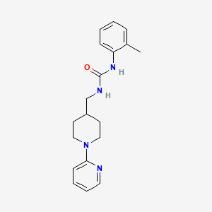 molecular formula C19H24N4O B2771714 1-((1-(Pyridin-2-yl)piperidin-4-yl)methyl)-3-(o-tolyl)urea CAS No. 1234987-16-6