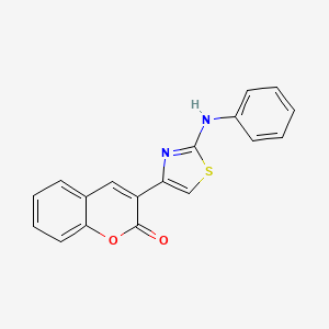 molecular formula C18H12N2O2S B2771729 3-(2-(苯基氨基)噻唑-4-基)-2H-香豆素-2-酮 CAS No. 33856-02-9