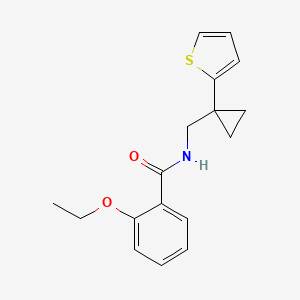 molecular formula C17H19NO2S B2771745 2-ethoxy-N-((1-(thiophen-2-yl)cyclopropyl)methyl)benzamide CAS No. 1207030-50-9