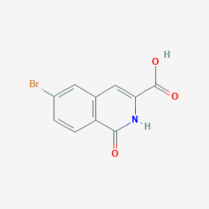 molecular formula C10H6BrNO3 B2771748 6-溴-1-氧代-2H-异喹啉-3-羧酸 CAS No. 1596610-42-2