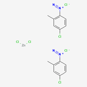 molecular formula C14H12Cl6N4Zn B2771796 Fast red TR salt hemi(zinc chloride) CAS No. 89453-69-0