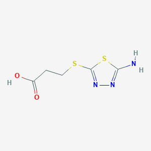 3-[(5-Amino-1,3,4-thiadiazol-2-yl)sulfanyl]propanoic acid