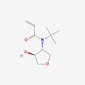 N-Tert-butyl-N-[(3R,4S)-4-hydroxyoxolan-3-yl]prop-2-enamide