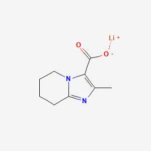 molecular formula C9H11LiN2O2 B2771807 锂；2-甲基-5,6,7,8-四氢咪唑并[1,2-a]吡啶-3-甲酸盐 CAS No. 2375274-02-3
