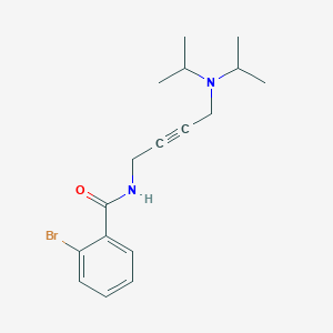 molecular formula C17H23BrN2O B2771809 2-bromo-N-(4-(diisopropylamino)but-2-yn-1-yl)benzamide CAS No. 1396801-07-2