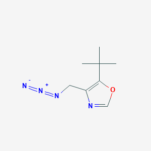 molecular formula C8H12N4O B2771819 4-(Azidomethyl)-5-(t-butyl)oxazole CAS No. 2305252-41-7