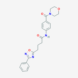 N-[4-(morpholin-4-ylcarbonyl)phenyl]-4-(3-phenyl-1,2,4-oxadiazol-5-yl)butanamide