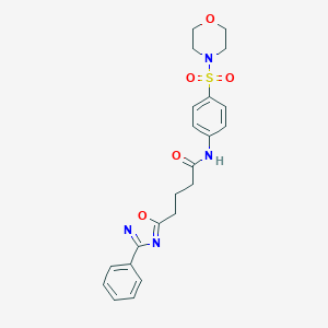 N-[4-(morpholin-4-ylsulfonyl)phenyl]-4-(3-phenyl-1,2,4-oxadiazol-5-yl)butanamide