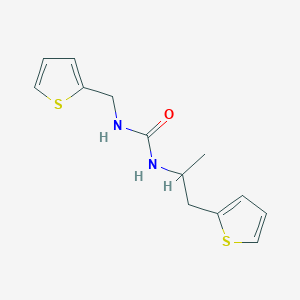 molecular formula C13H16N2OS2 B2771849 1-(1-(Thiophen-2-yl)propan-2-yl)-3-(thiophen-2-ylmethyl)urea CAS No. 1207018-72-1