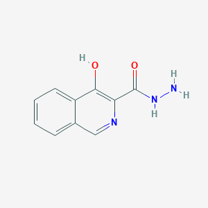 molecular formula C10H9N3O2 B2771850 4-羟基异喹啉-3-羧酰肼 CAS No. 2138425-55-3