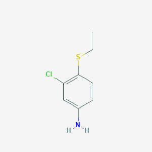 molecular formula C8H10ClNS B2771852 3-Chloro-4-ethylthioaniline CAS No. 19284-90-3