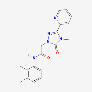 molecular formula C18H19N5O2 B2771864 N-(2,3-二甲基苯基)-2-(4-甲基-5-氧代-3-(吡啶-2-基)-4,5-二氢-1H-1,2,4-三唑-1-基)乙酰胺 CAS No. 1790196-26-7