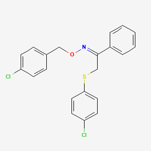 2-[(4-chlorophenyl)sulfanyl]-1-phenyl-1-ethanone O-(4-chlorobenzyl)oxime