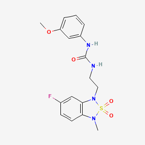 1-(2-(6-fluoro-3-methyl-2,2-dioxidobenzo[c][1,2,5]thiadiazol-1(3H)-yl)ethyl)-3-(3-methoxyphenyl)urea