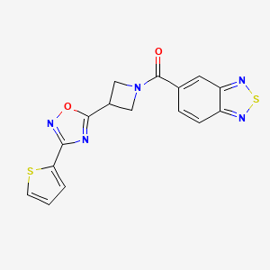 Benzo[c][1,2,5]thiadiazol-5-yl(3-(3-(thiophen-2-yl)-1,2,4-oxadiazol-5-yl)azetidin-1-yl)methanone