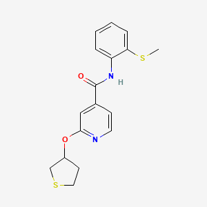 N-(2-(methylthio)phenyl)-2-((tetrahydrothiophen-3-yl)oxy)isonicotinamide