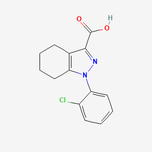molecular formula C14H13ClN2O2 B2771881 1-(2-chlorophenyl)-4,5,6,7-tetrahydro-1H-indazole-3-carboxylic acid CAS No. 926227-07-8