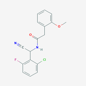 N-[(2-chloro-6-fluorophenyl)(cyano)methyl]-2-(2-methoxyphenyl)acetamide