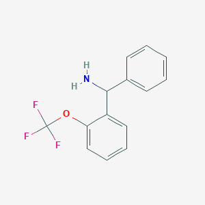 molecular formula C14H12F3NO B2771900 苯基[2-(三氟甲氧基)苯基]甲胺 CAS No. 1273815-40-9