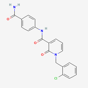 molecular formula C20H16ClN3O3 B2771903 N-(4-羰基苯基)-1-(2-氯苄基)-2-氧代-1,2-二氢吡啶-3-羧酰胺 CAS No. 946356-76-9