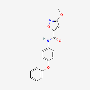 molecular formula C17H14N2O4 B2771904 3-甲氧基-N-(4-苯氧基苯基)异噁唑-5-羧酰胺 CAS No. 1428365-83-6