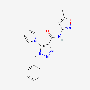 1-benzyl-N-(5-methylisoxazol-3-yl)-5-(1H-pyrrol-1-yl)-1H-1,2,3-triazole-4-carboxamide