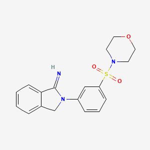 molecular formula C18H19N3O3S B2771914 2-(3-morpholin-4-ylsulfonylphenyl)-3H-isoindol-1-imine CAS No. 901273-47-0