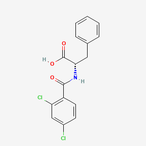 (2S)-2-[(2,4-dichlorobenzoyl)amino]-3-phenylpropanoic acid