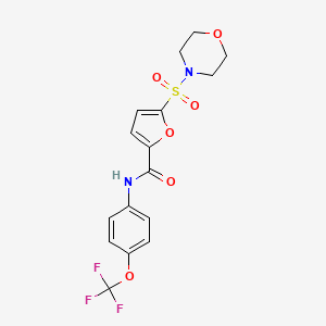5-(4-morpholinylsulfonyl)-N-[4-(trifluoromethoxy)phenyl]-2-furancarboxamide