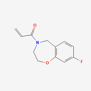molecular formula C12H12FNO2 B2771947 1-(8-Fluoro-3,5-dihydro-2H-1,4-benzoxazepin-4-yl)prop-2-en-1-one CAS No. 2185980-89-4