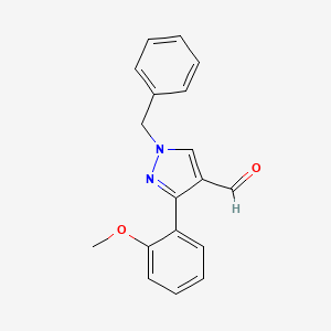 1-benzyl-3-(2-methoxyphenyl)-1H-pyrazole-4-carbaldehyde
