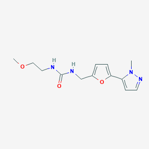 1-(2-Methoxyethyl)-3-[[5-(2-methylpyrazol-3-yl)furan-2-yl]methyl]urea