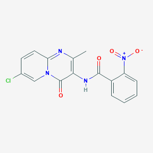 molecular formula C16H11ClN4O4 B2771978 N-(7-氯-2-甲基-4-氧代-4H-吡啶并[1,2-a]嘧啶-3-基)-2-硝基苯甲酰胺 CAS No. 942001-07-2